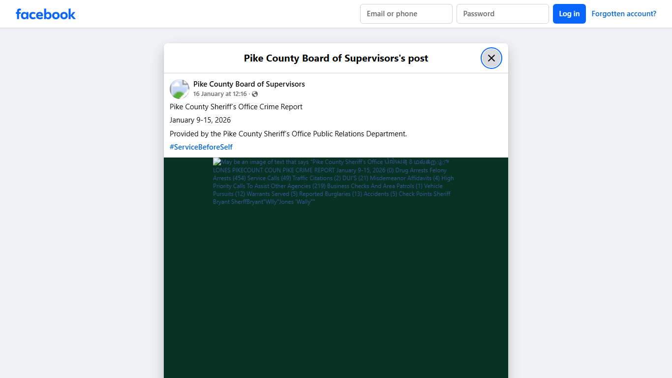 Pike County Sheriff’s... - Pike County Board of Supervisors Facebook